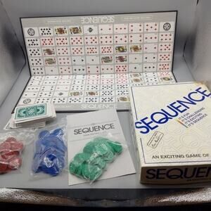 Sequence Board Game by Jax 1995 Vintage